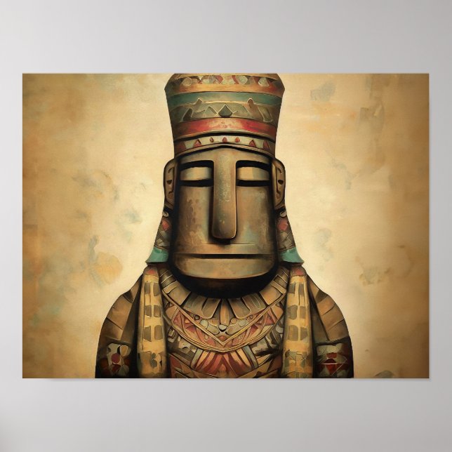 Inbyggd amerikansk målning poster (Framsidan)