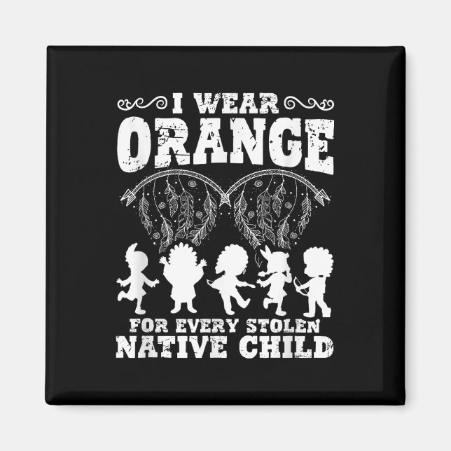 Inbyggd amerikansk Orange för inbyggt Pride-chi Magnet (Framsidan)
