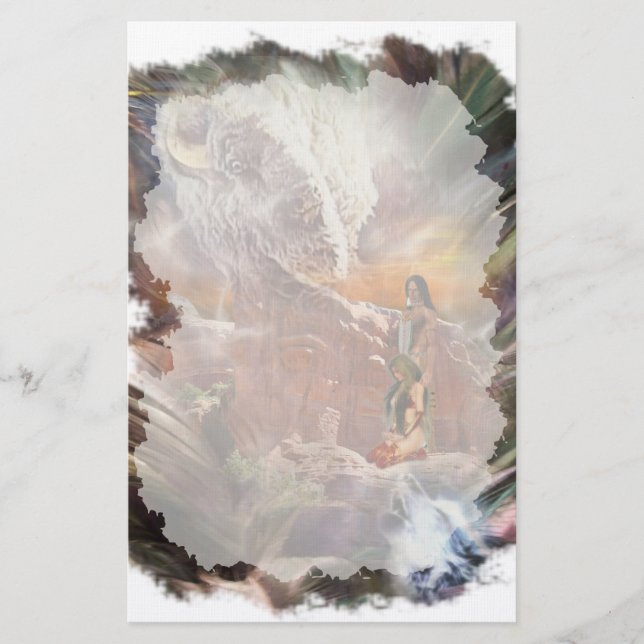 Inbyggd amerikansk parapelsats brevpapper (Framsida)