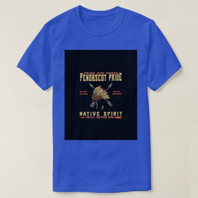 Inbyggd amerikansk penobscot pride Graphic  T Shirt (Design framsida)