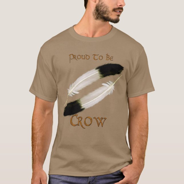 Inbyggd amerikansk "PROUED TO BE KRÅKA"-serie T Shirt (Framsida)