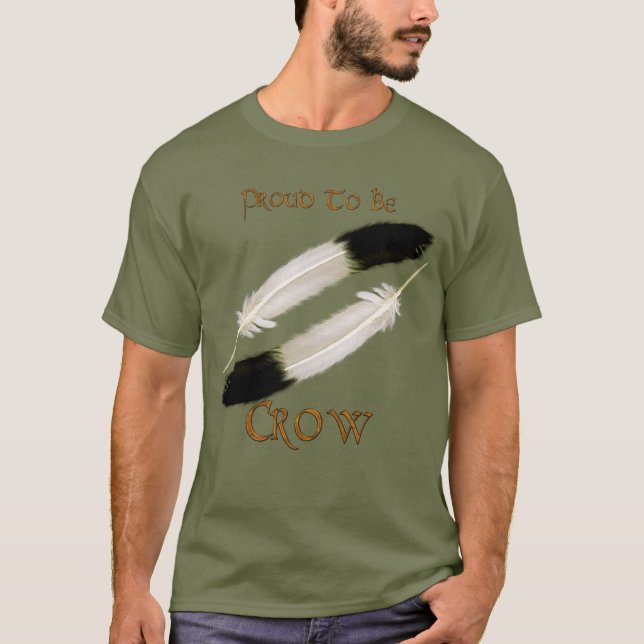 Inbyggd amerikansk "PROUED TO BE KRÅKA"-serie T Shirt (Framsida)