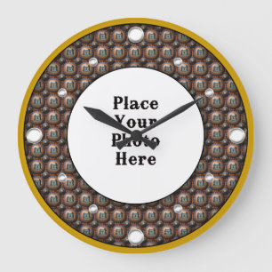 Inbyggd amerikansk Ram - din fotomägelspärr Stor Klocka