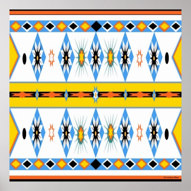 Inbyggd amerikansk Shoshone Poster (Framsidan)