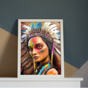 Inbyggd amerikansk sioux-Poster Poster