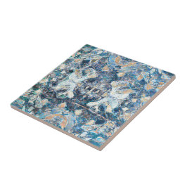 Inbyggd amerikansk stamdesign för klassiskt blått  kakelplatta