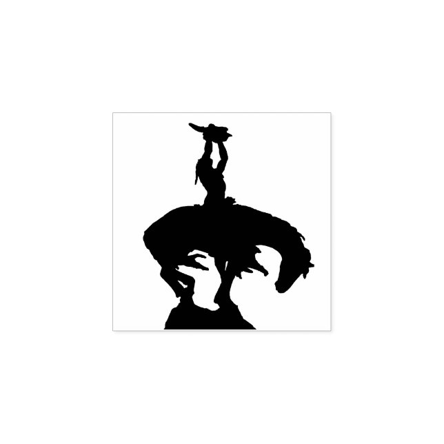 Inbyggd amerikansk upphöjning Buffalo Skull Stämpel (Tryck)