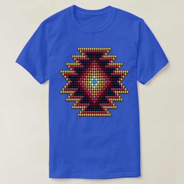 Inbyggd amerikanskStyle Fiery Sunburst T Shirt (Design framsida)