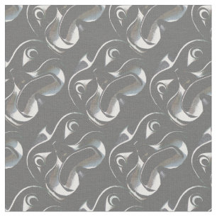 Inbyggd Art Fabric Haida First Nations Art Fabric Tyg
