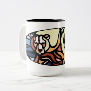 Inbyggd björnkonst Kopp Mugg Polar Bear Kopp & Gla
