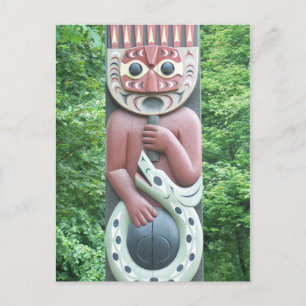 Inbyggd Carving Vykort