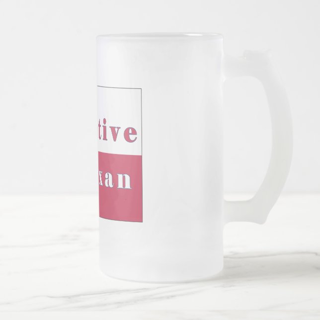 Inbyggd Flagga för texturstjärna Frostat Ölglas (Höger)