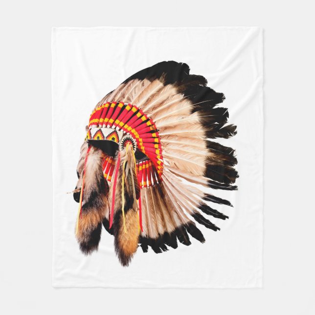 Inbyggd högtalare för indian (indian chi) fleecefilt (Framsidan)