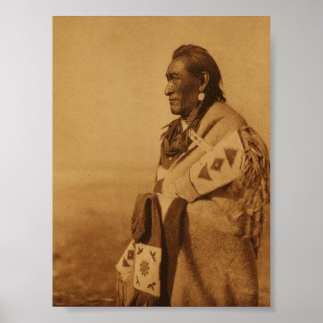 Inbyggd Indian Blackfoot-Poster Skriv ut Poster (Framsidan)