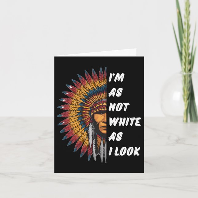 Inbyggd indisk amerikansk dagstidning Sticker Kort (Framsida)