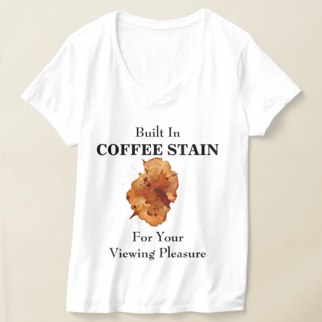 INBYGGD KAFFEFÄCK T SHIRT (Laydown)