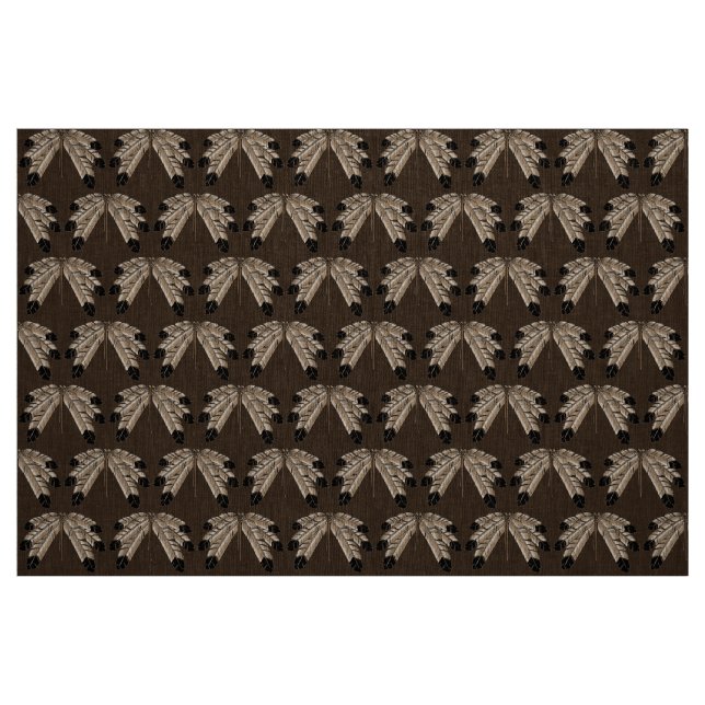 Inbyggd konst Fabric Tribal Eagle Feather Art Fabr Tyg (Fat Quarter)