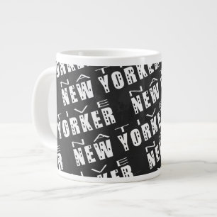 Inbyggd New Yorker Mönster Jumbo Mugg