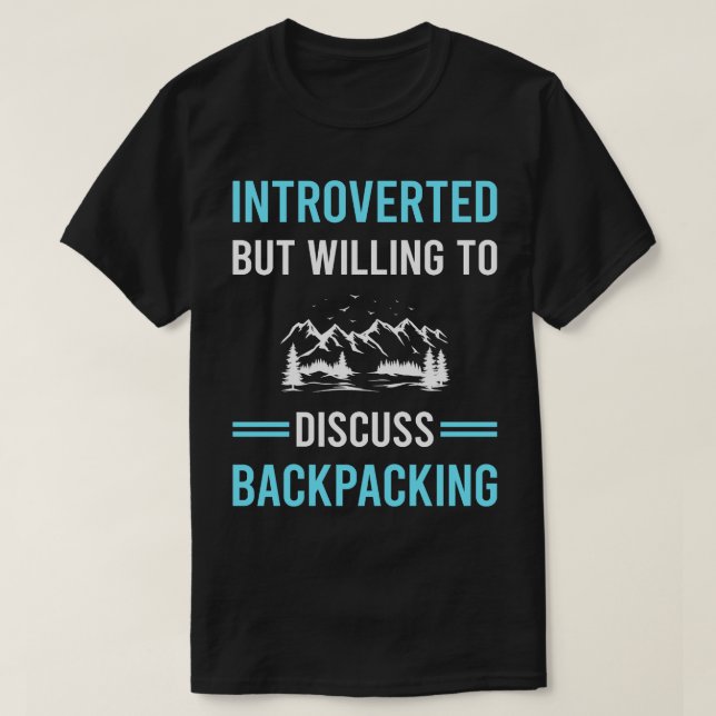 Inbyggd ryggsäck för backpack-ryggsäck t shirt (Design framsida)