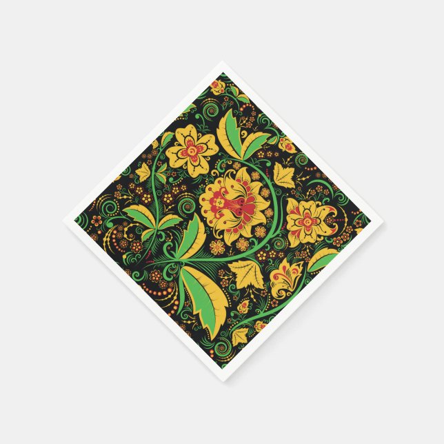 Inbyggd rysk prydnadsföremål pappersservett (Hörn)