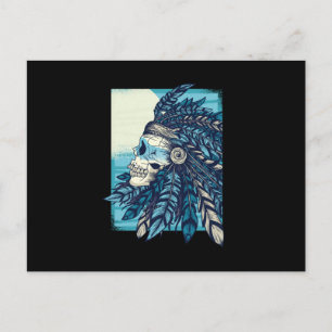 Inbyggd skull vykort