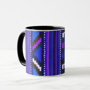 Inbyggd struktur-blåblå Indian Mugg
