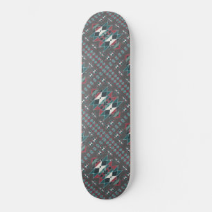 Inbyggd sydvästlig indisk konsthandlingsdesign mini skateboard bräda 18,5 cm