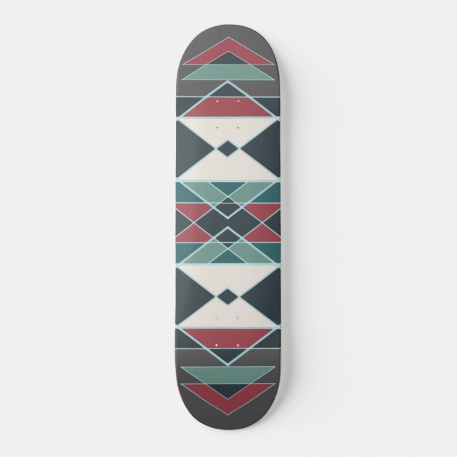 Inbyggd sydvästlig indisk konsthandlingsdesign mini skateboard bräda 18,5 cm (Framsida)