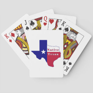 Inbyggd Texan Flagga Karta Casinokort