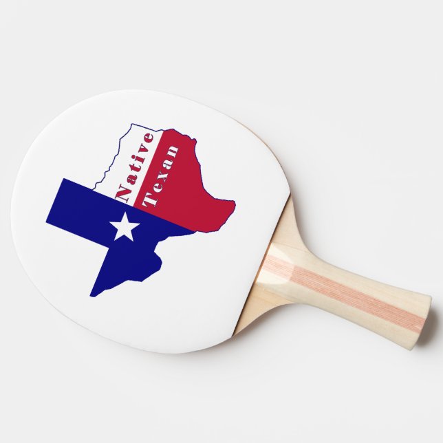 Inbyggd Texan Flagga Karta Pingisracket (Sidan)