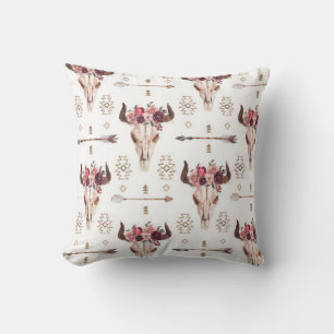 Inbyggd tjurskul och pilar stam- och skarvlös pate kudde