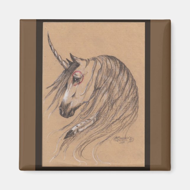 Inbyggd Unicorn Magnet (Framsidan)