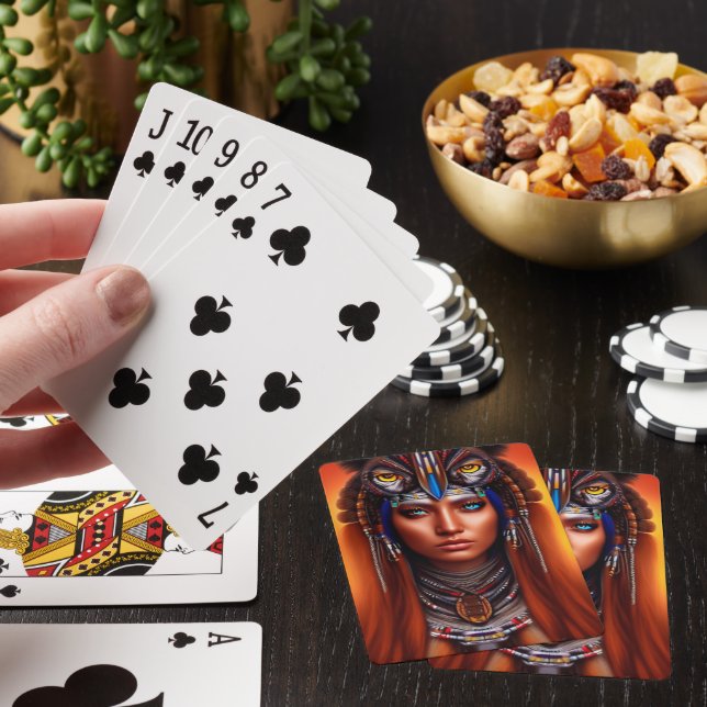 Inbyggda amerikanska Apache-spelkort Casinokort (På plats)