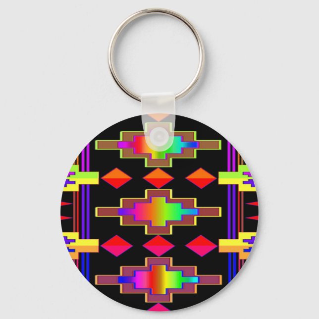 Inbyggda amerikanska nyckelkedjor nyckelring (Framsida)