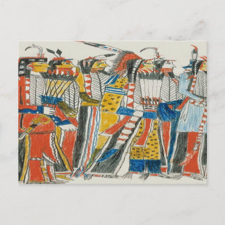 Inbyggda Wow-dansare Vykort