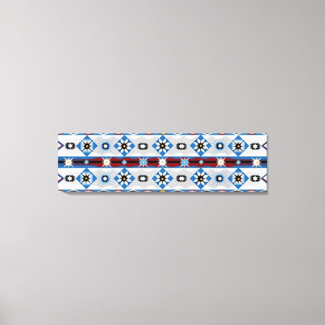 Inbyggt amerikanskt sioux-utdraget Kanvastryck (Framsida)