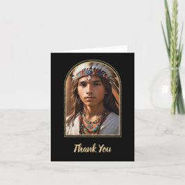 Inbyggt amerikanskt Studenten-kort med tackkort