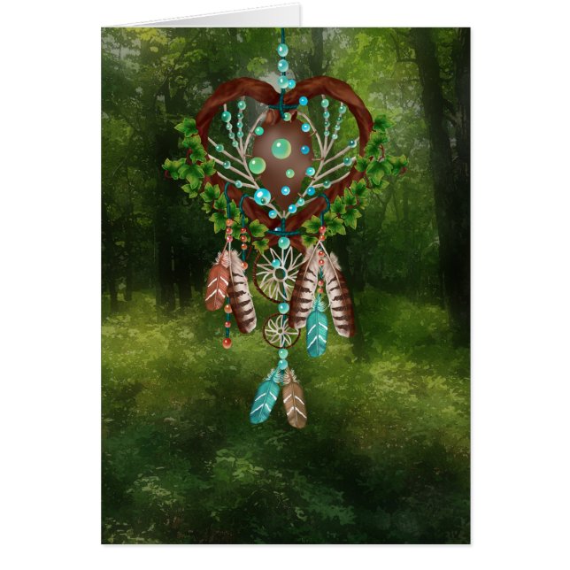 Inbyggt amerikanskt Tillfällen-kort OBS Kort (Framsidan)