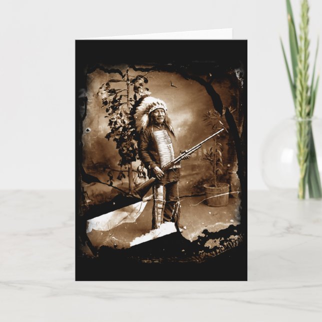 Inbyggt amerikanskt Vintage-kort Kort (Framsida)