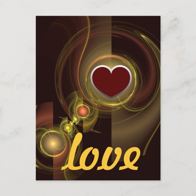 Inbyggt Kärlek-vykort för anslutning Vykort (Framsida)