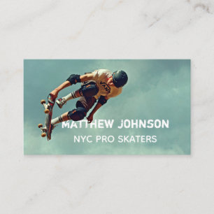 Inbyggt Skateboardfoto för text Visitkort