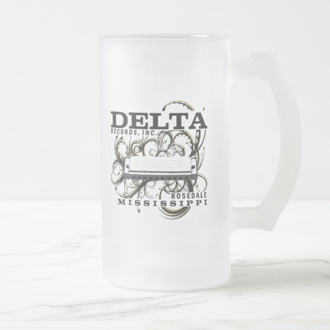 Inc. för deltaposter frostat ölglas (Höger)