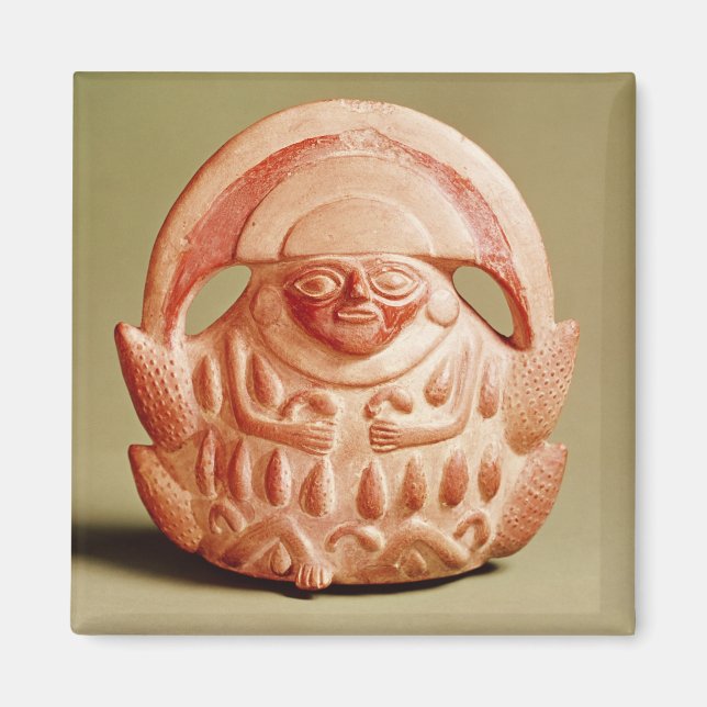 Inca Agricultural gudom med måne headdress Magnet (Framsidan)