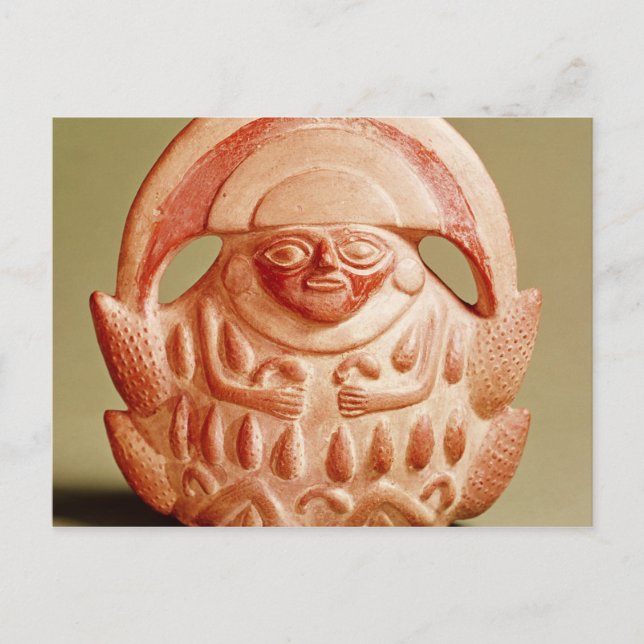 Inca Agricultural gudom med måne headdress Vykort (Framsida)