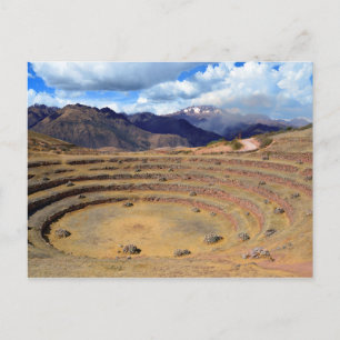 Inca Agricultural Site at Moray, Peru Vykort