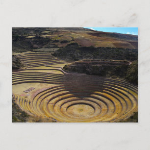 Inca Agricultural Site at Moray, Peru Vykort