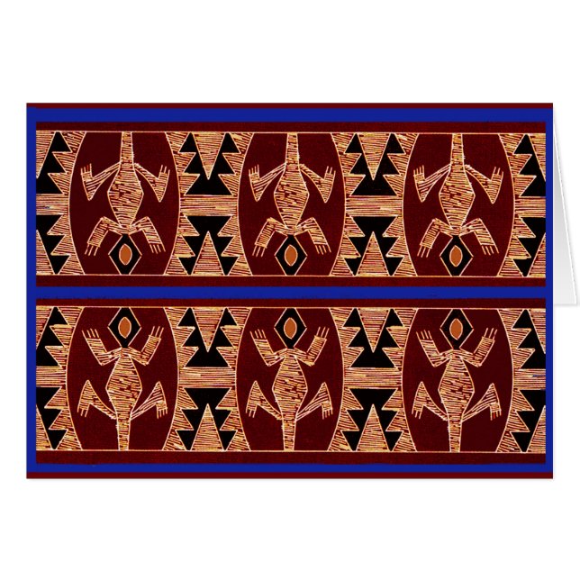 Inca Geckos Hälsningskort (Framsidan Horizontal)