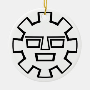 Inca Gud Julgransprydnad Keramik