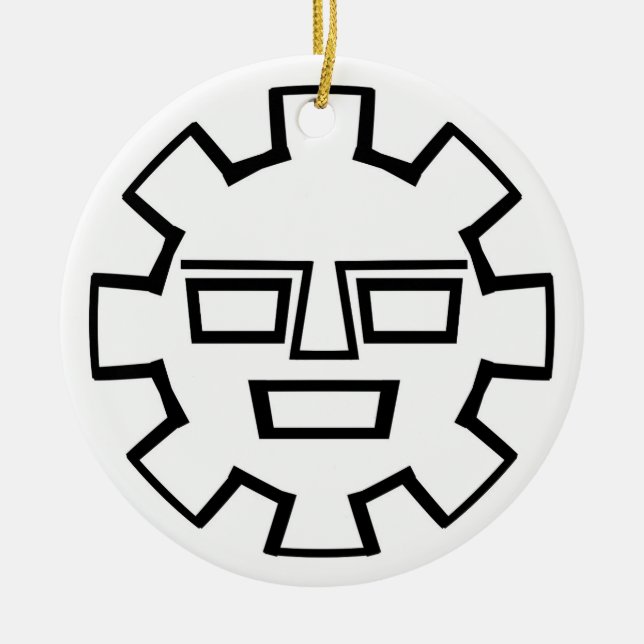 Inca Gud Julgransprydnad Keramik (Framsidan)