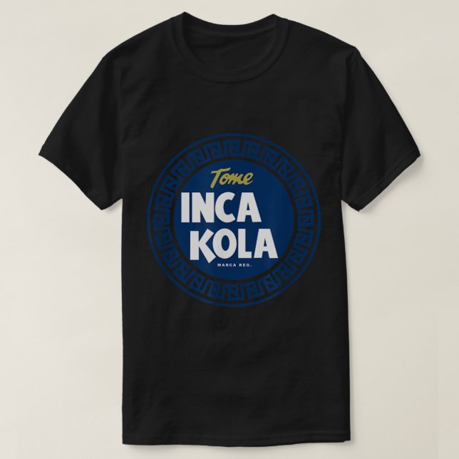 Inca Kola T SHIRT Peru Golden Kola Bubblegum Cream (Design framsida)